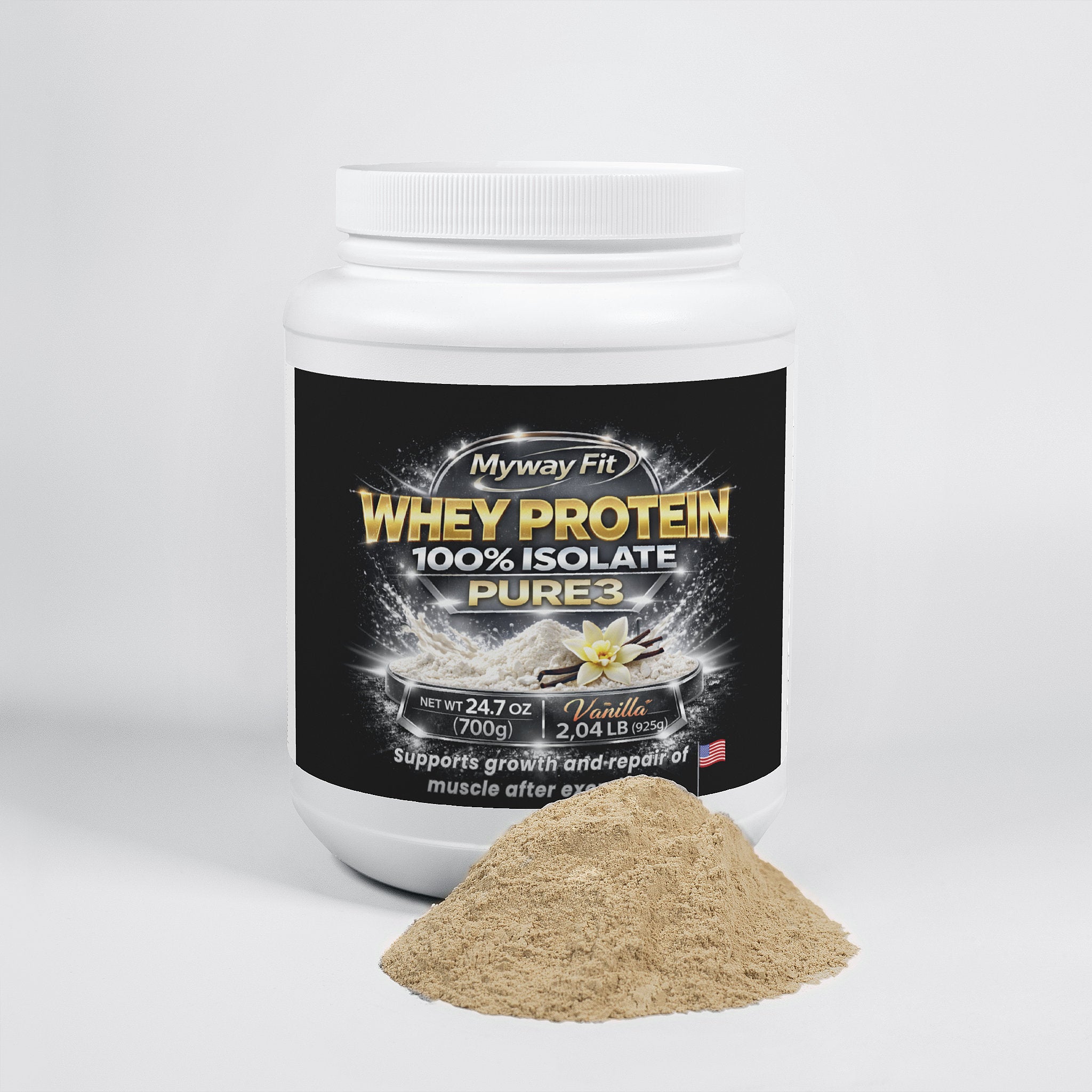Whey Protein Isolate (Vanilla) Pure3 100%