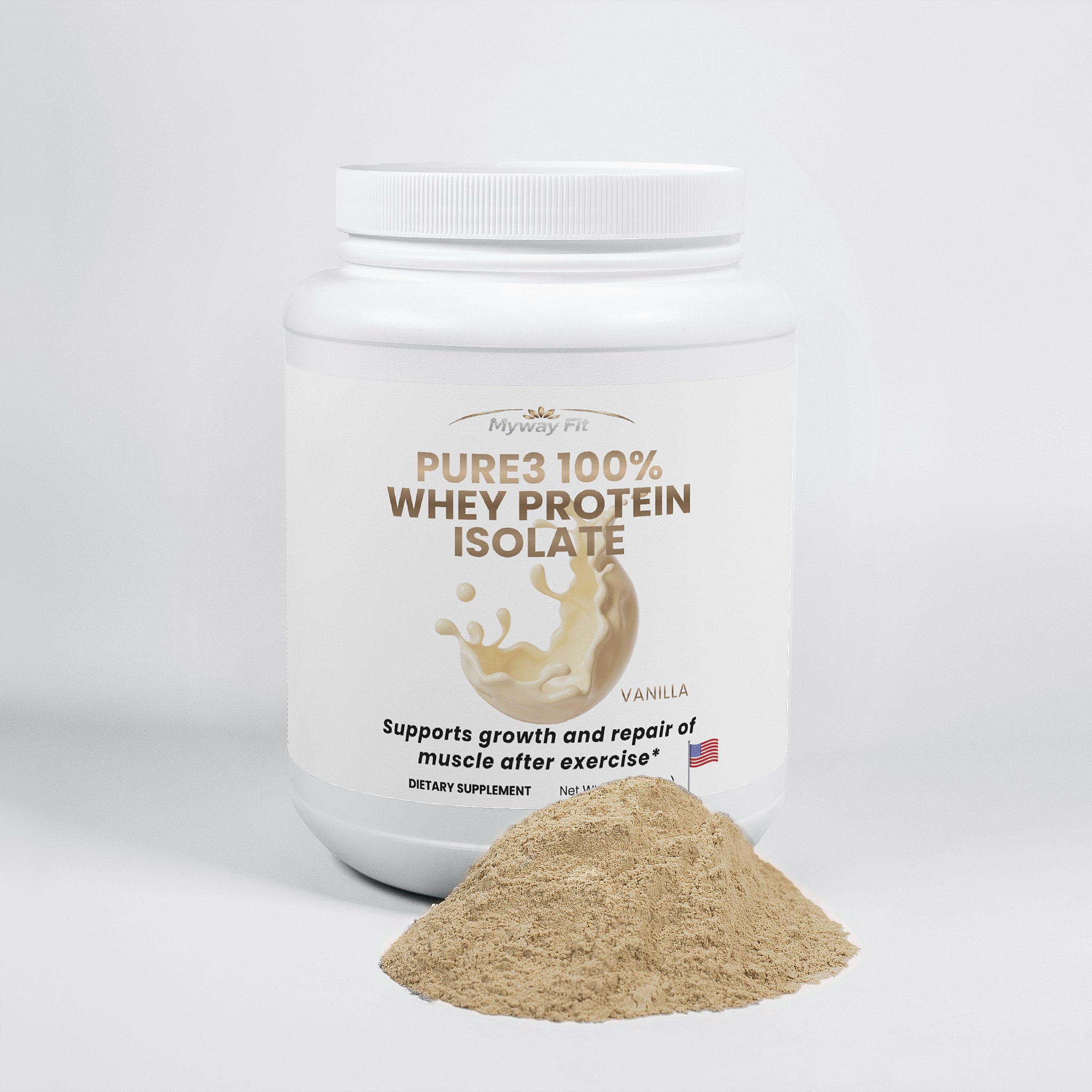 Whey Protein Isolate (Vanilla) Pure3 100%