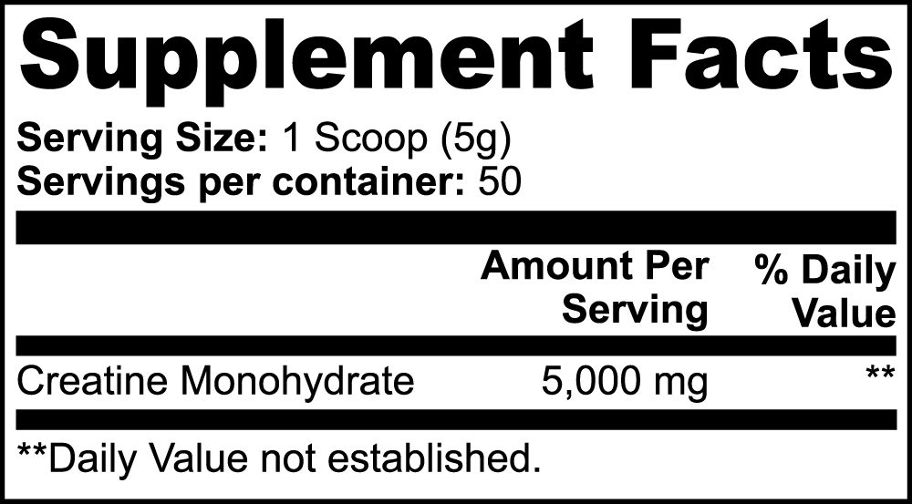 Creatine Monohydrate — Strength & Muscle Builder